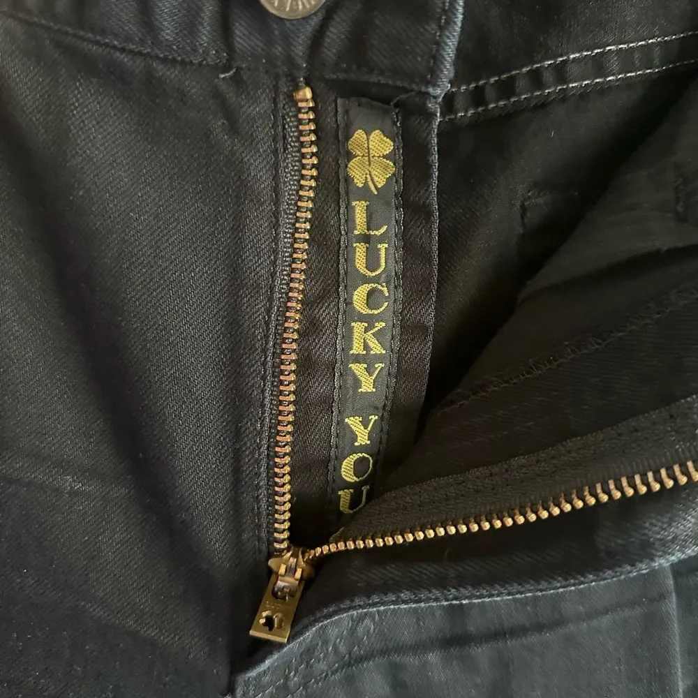 Men’s Lucky Brand Black Vintage Straight Jeans – 35x32 Rugged Classic)